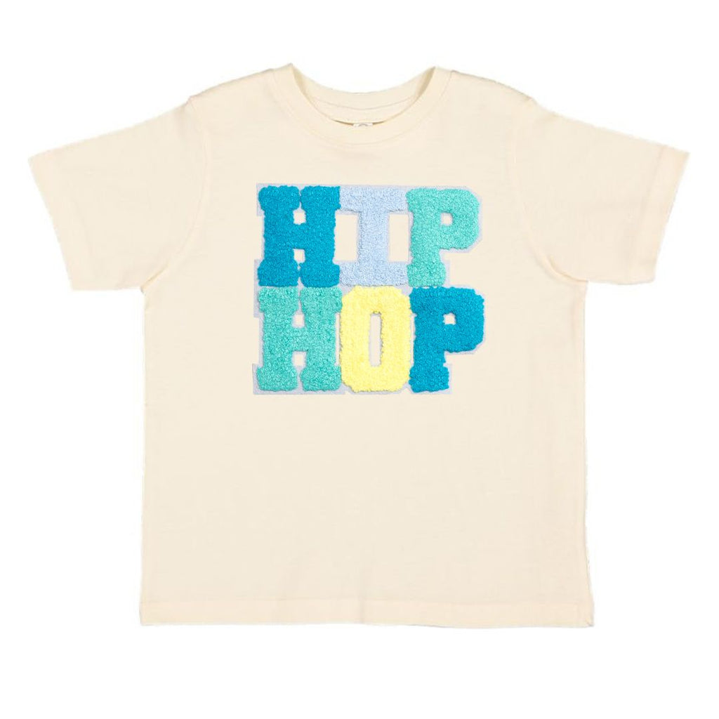 Hip Hop Patch Easter Short Sleeve T-Shirt - Natural - HoneyBug 