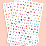 GRL PWR Nail Stickers - 816 Nail Stickers