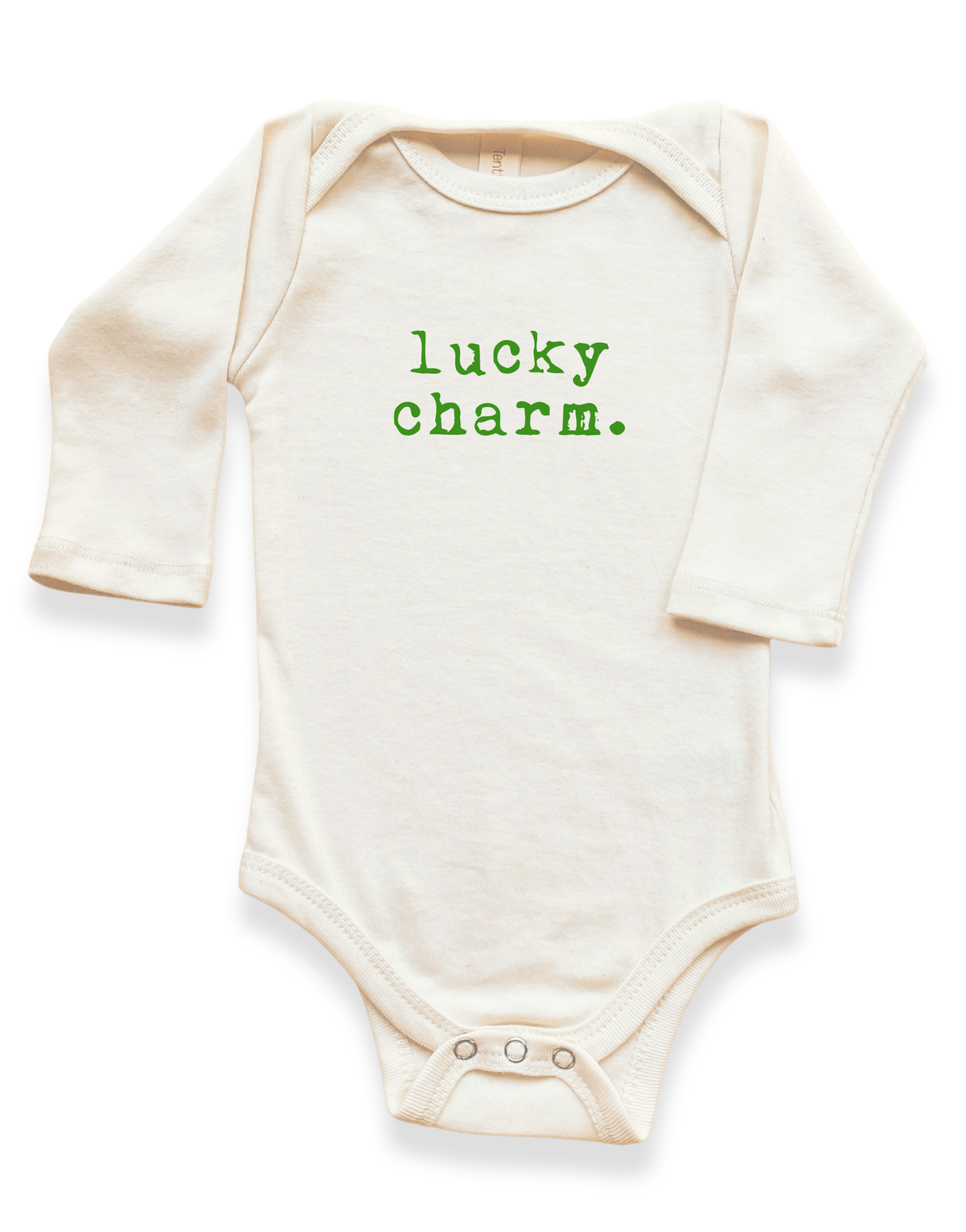 Lucky Charm Organic Baby Bodysuit Long Sleeve
