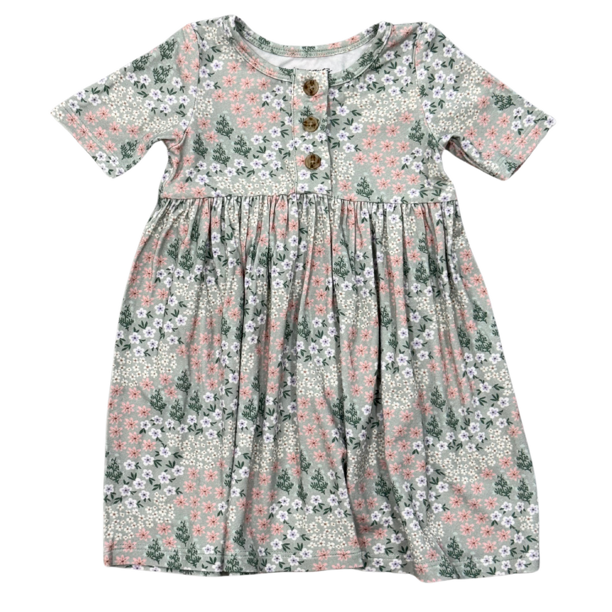 Short Sleeve Henley Dress