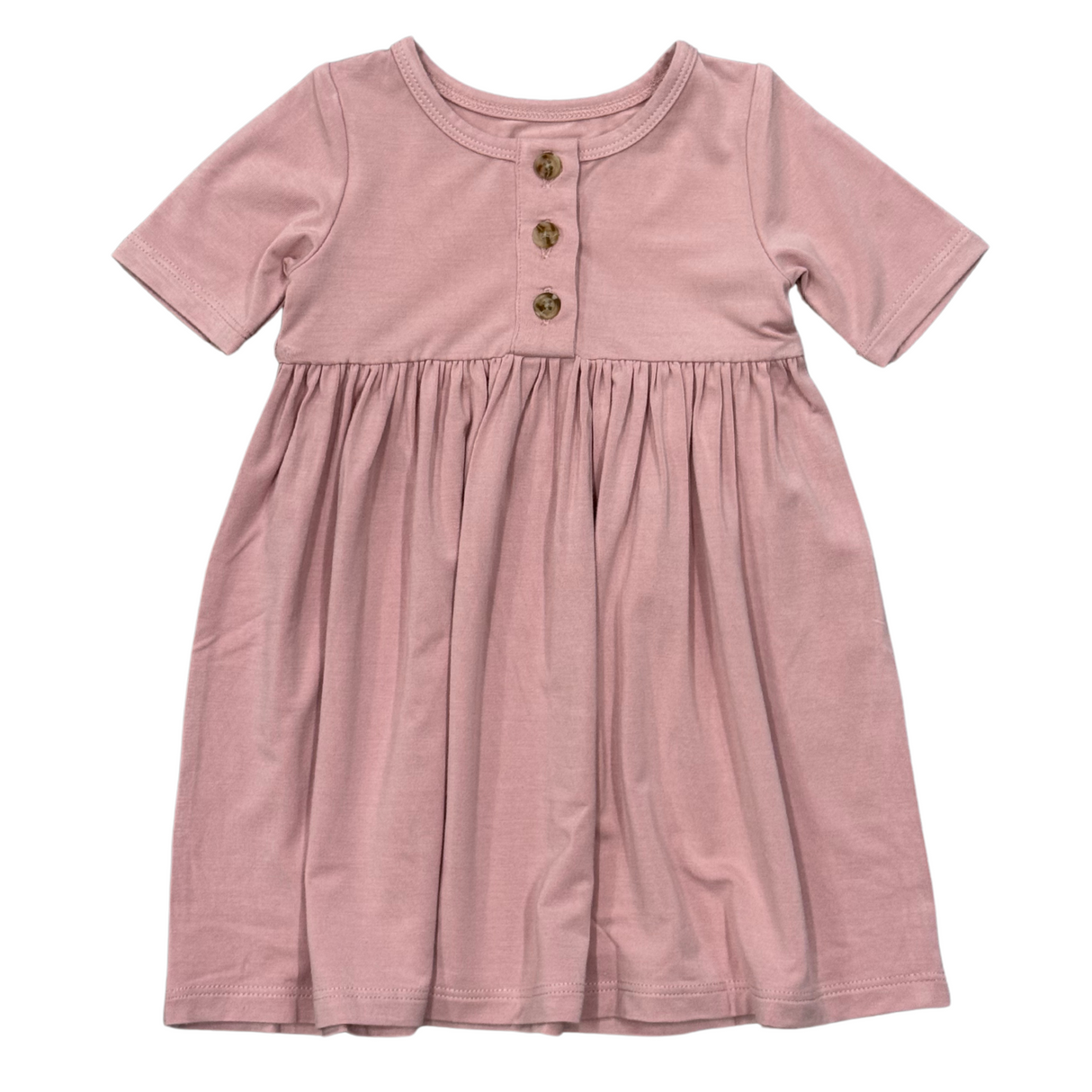 Short Sleeve Henley Dress