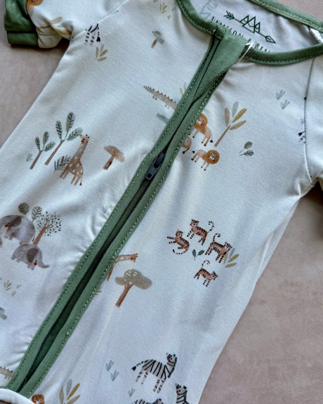 Wander Cubs Shortie Bamboo Romper Sleeper