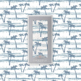 Ocean Palm Trees Bamboo Swaddle - HoneyBug 