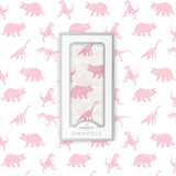Pink Dinosaurs Bamboo Muslin Swaddle - HoneyBug 