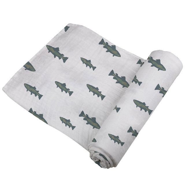 Gone Fishing Swaddle - HoneyBug 