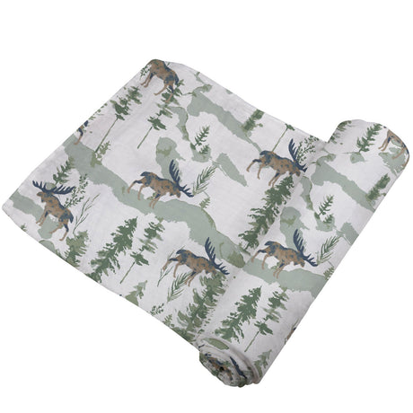 Mountain Moose Swaddle - HoneyBug 