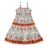 Smock Button Front Tiered Dress