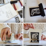 Cotton Muslin Baby Quilt - Snow Day - HoneyBug 