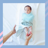 Snugababe Swaddle™ Sleep Pod - Green Stripes