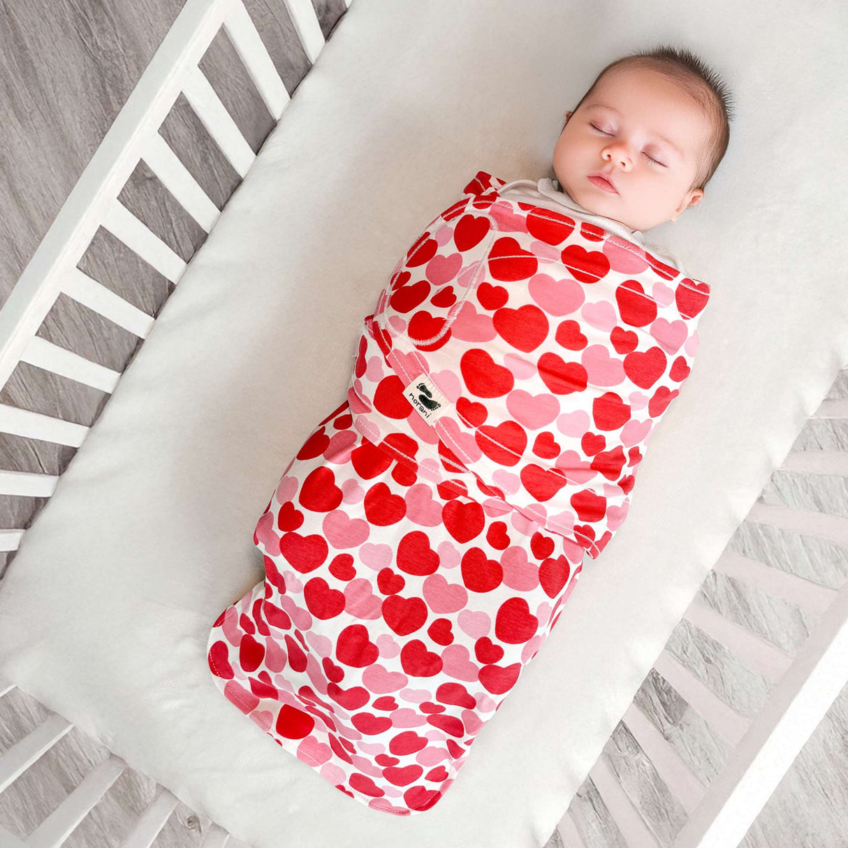 Snugababe Swaddle™ Sleep Pod - Red & Pink Hearts