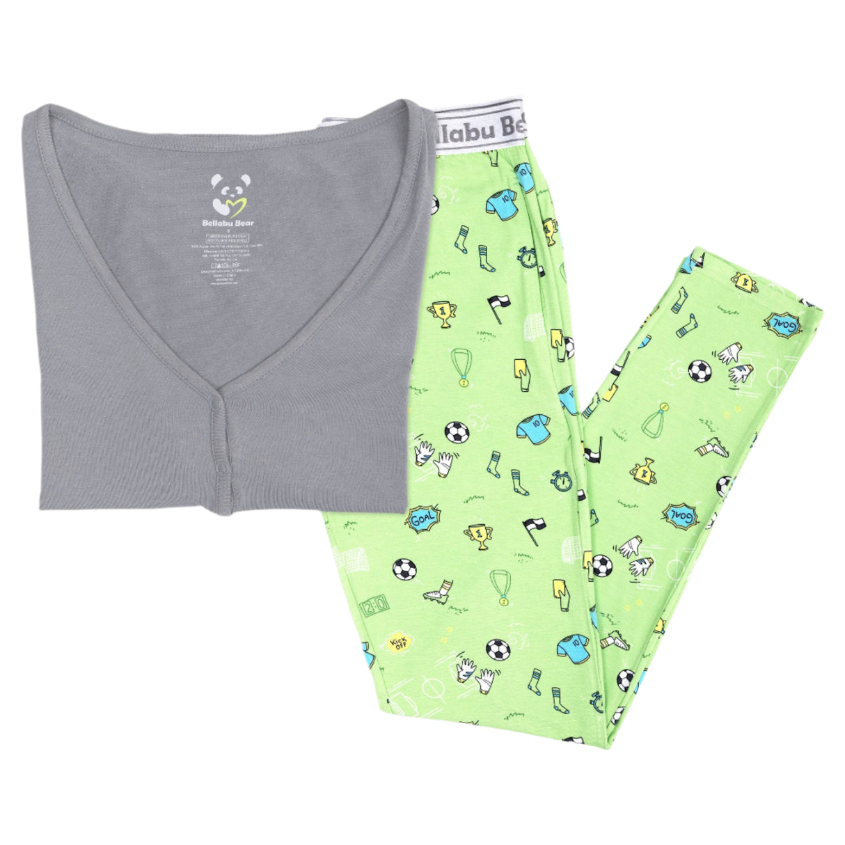Soccer Bamboo Women's Pajama Set - HoneyBug 
