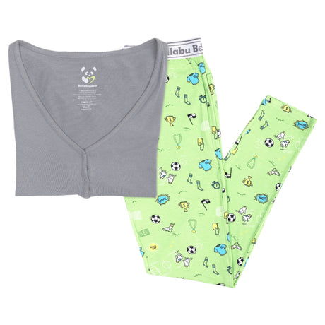 Soccer Bamboo Women's Pajama Set - HoneyBug 