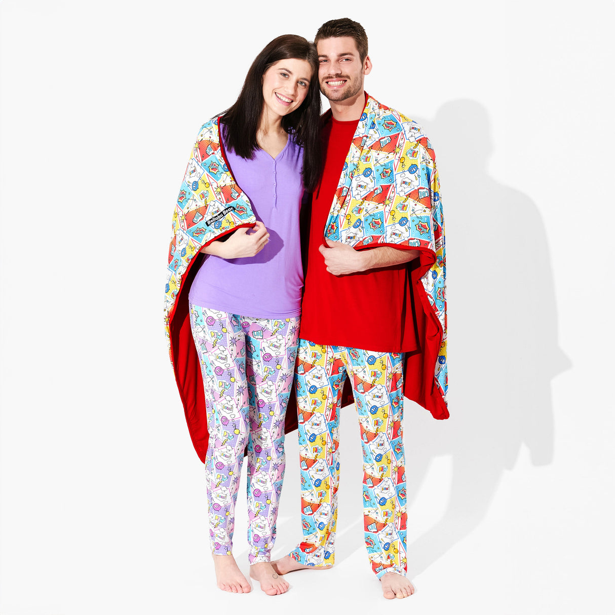 Comic Hero Bamboo Men's Pajama Set - HoneyBug 