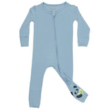 Oasis Teal Bamboo Convertible Footie - HoneyBug 
