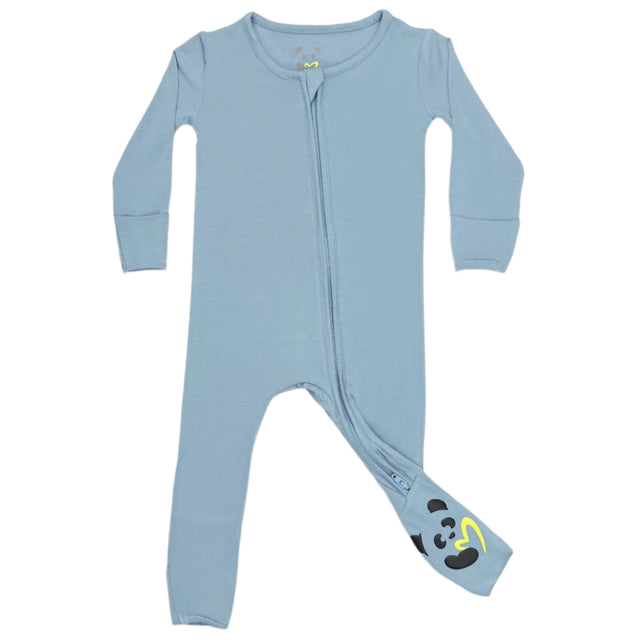 Oasis Teal Bamboo Convertible Footie - HoneyBug 