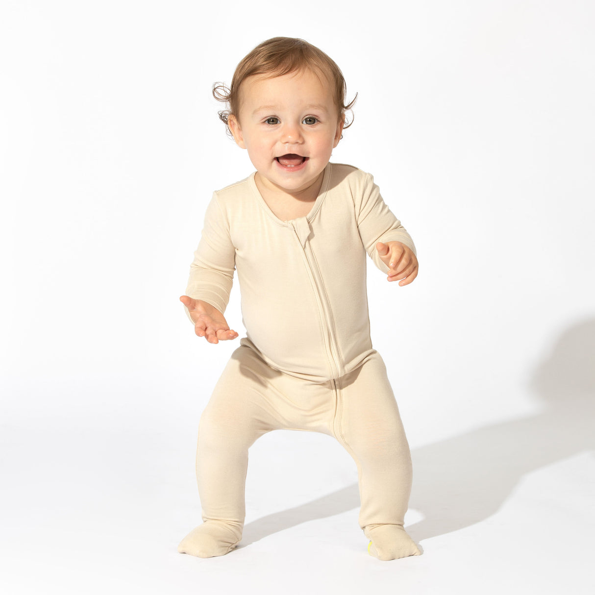 Oat Bamboo Convertible Footie - HoneyBug 