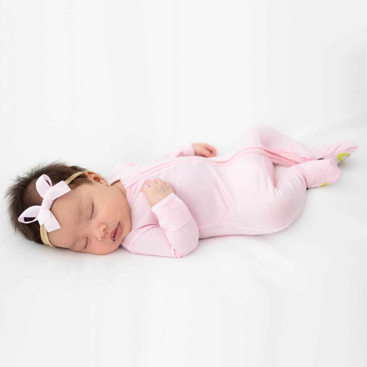 Blush Pink Bamboo Convertible Footie - HoneyBug 