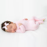 Blush Pink Bamboo Convertible Footie - HoneyBug 