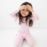 Blush Pink Bamboo Kids Pajamas - HoneyBug 