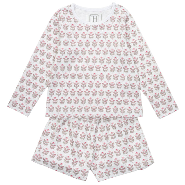 Sophie Girls' Short Set - Berkshire Batik Floral - HoneyBug 