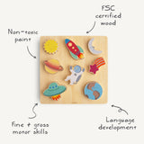 Wooden Space Puzzle - HoneyBug 