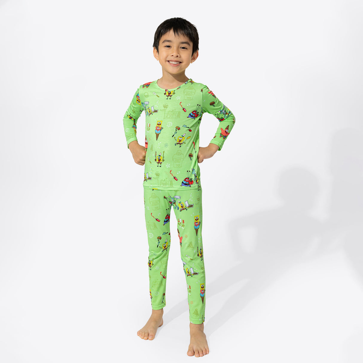 SpongeBob SquarePants: Foodie Bamboo Kids Pajamas - HoneyBug 
