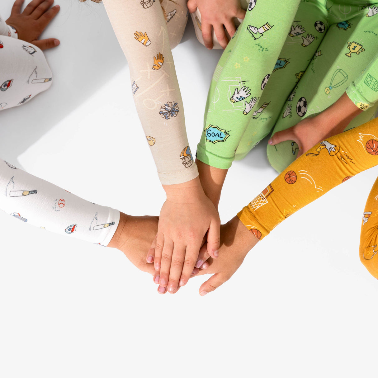 Football Bamboo Kids Pajamas - HoneyBug 