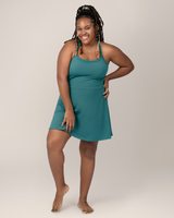 Stevie Active Racerback Nursing Dress | Teal - HoneyBug 