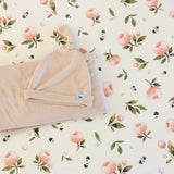 Stretch Knit Crib Sheet - Watercolor Rose - HoneyBug 