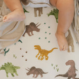 Stretch Knit Crib Sheet - Dino Pals - HoneyBug 