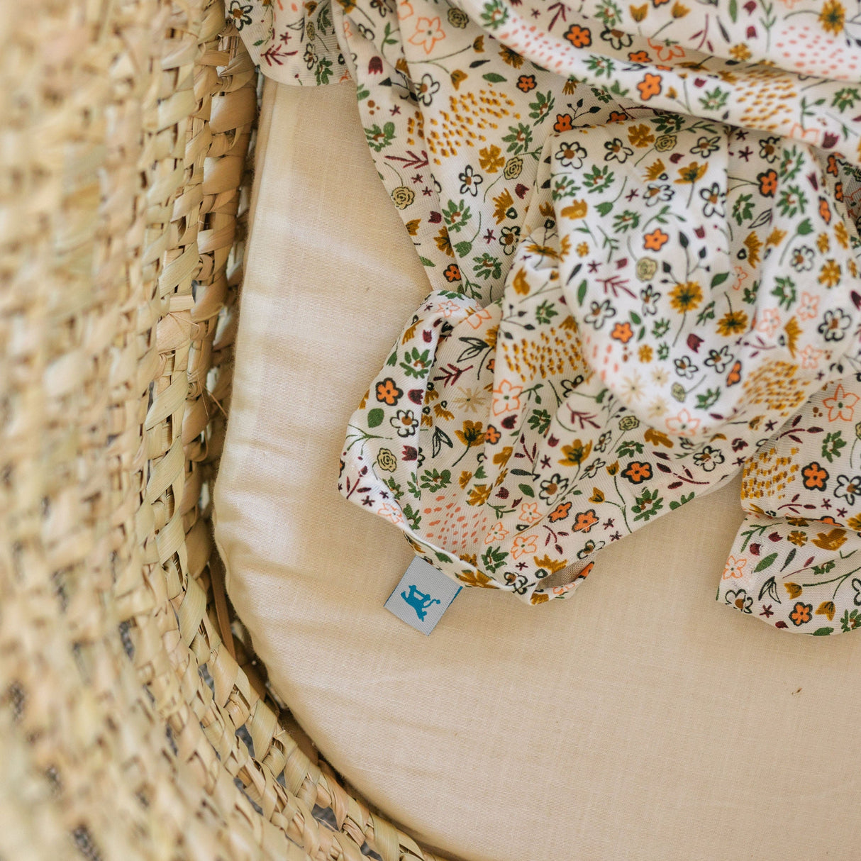 Stretch Knit Swaddle Blanket 2 Pack - Pressed Petals - HoneyBug 