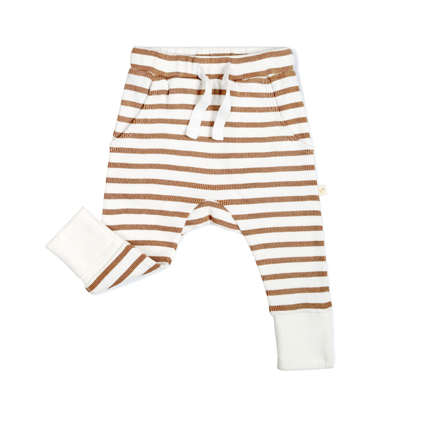Organic Harem Pants - Stripes - HoneyBug 