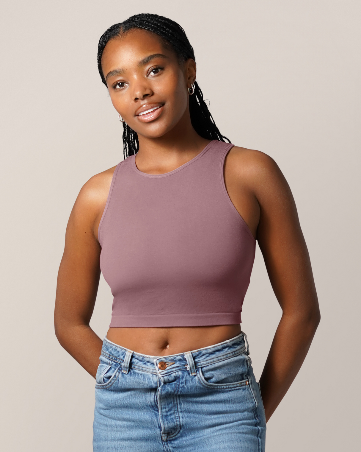 Sublime® Bamboo Hands-Free Pumping Longline Bra Top | Twilight - HoneyBug 