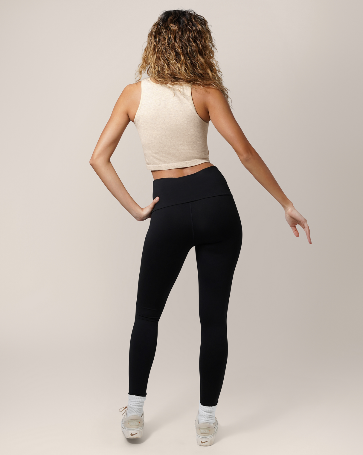 Sublime® Bamboo Hands-Free Pumping Longline Bra Top | Oatmeal Heather - HoneyBug 