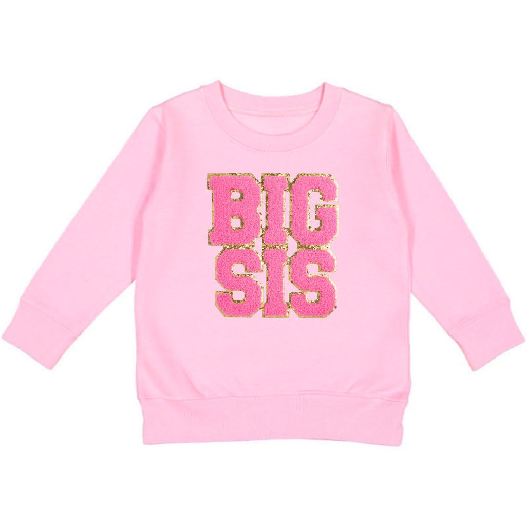 Big Sis Patch Sweatshirt - Pink - HoneyBug 