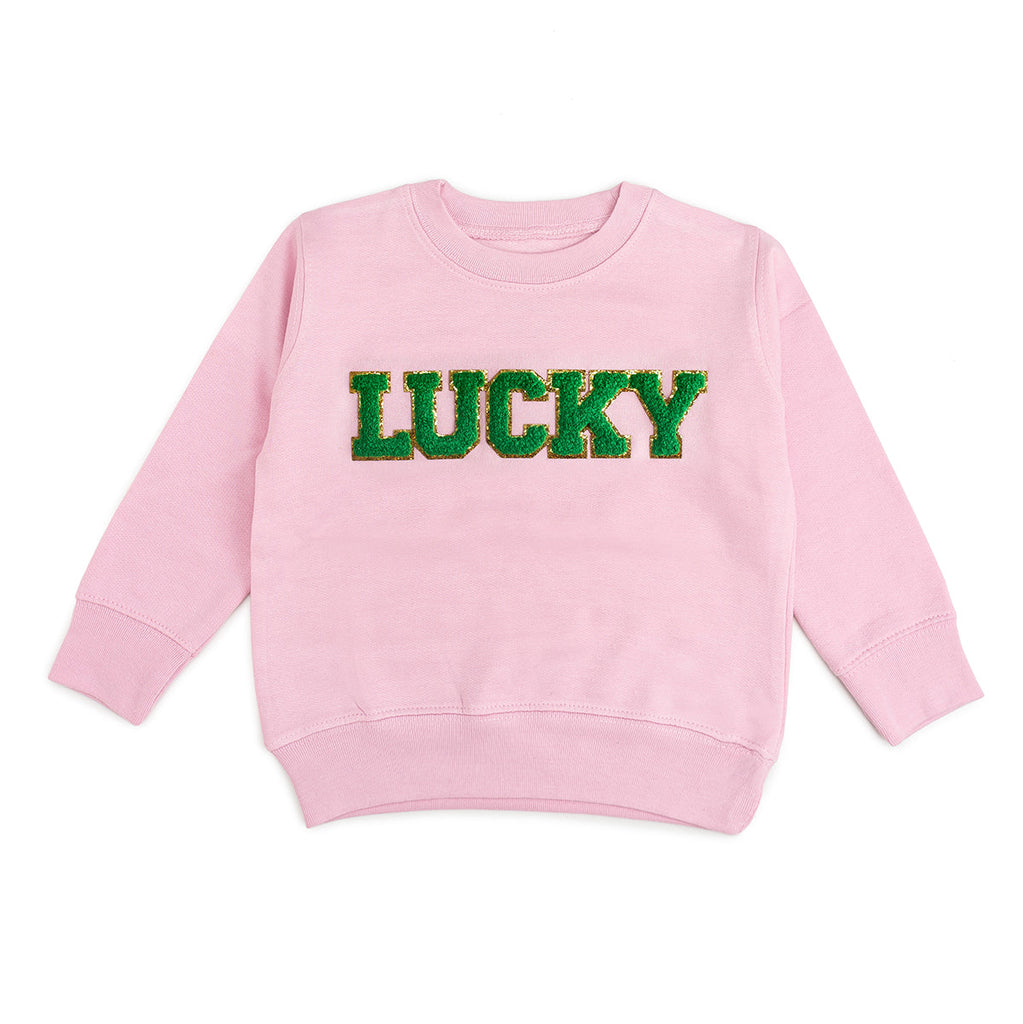 Lucky Patch St. Patrick's Day Sweatshirt - Pink - HoneyBug 