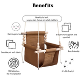 Organic Cotton Indoor High Back Swing Toffee