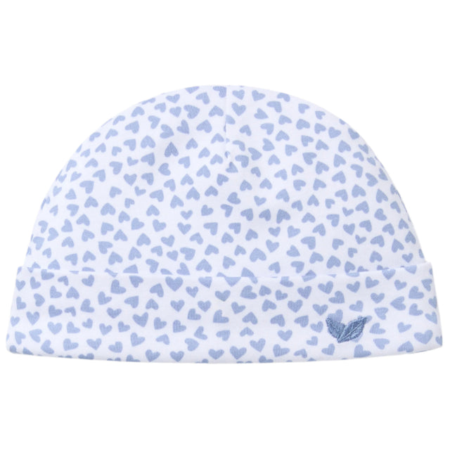 Baby's Pima Hat in Bluehearts - HoneyBug 