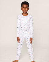 Kid's Pima Snug Fit Pajama Set in Jingle Paws - HoneyBug 