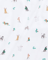 Kid's Pima Snug Fit Pajama Set in Jingle Paws - HoneyBug 