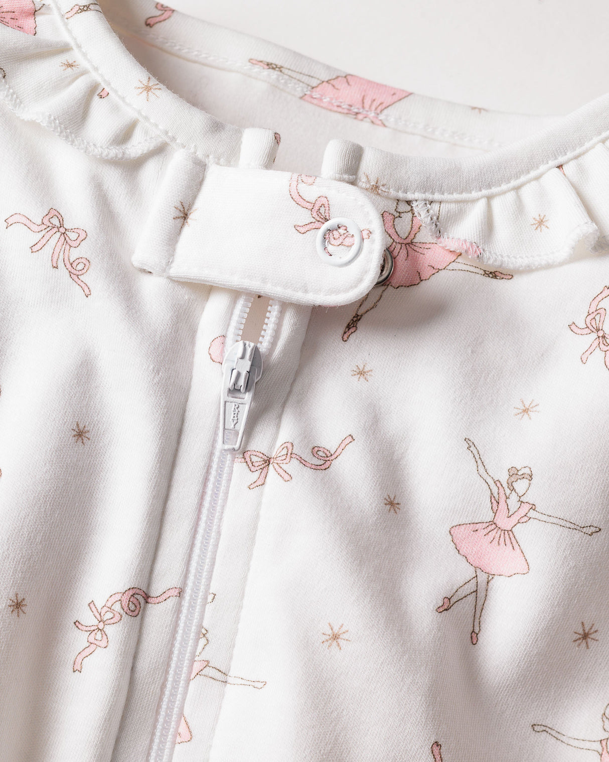 Baby's Pima Romper in Sugar Plum Fairy - HoneyBug 