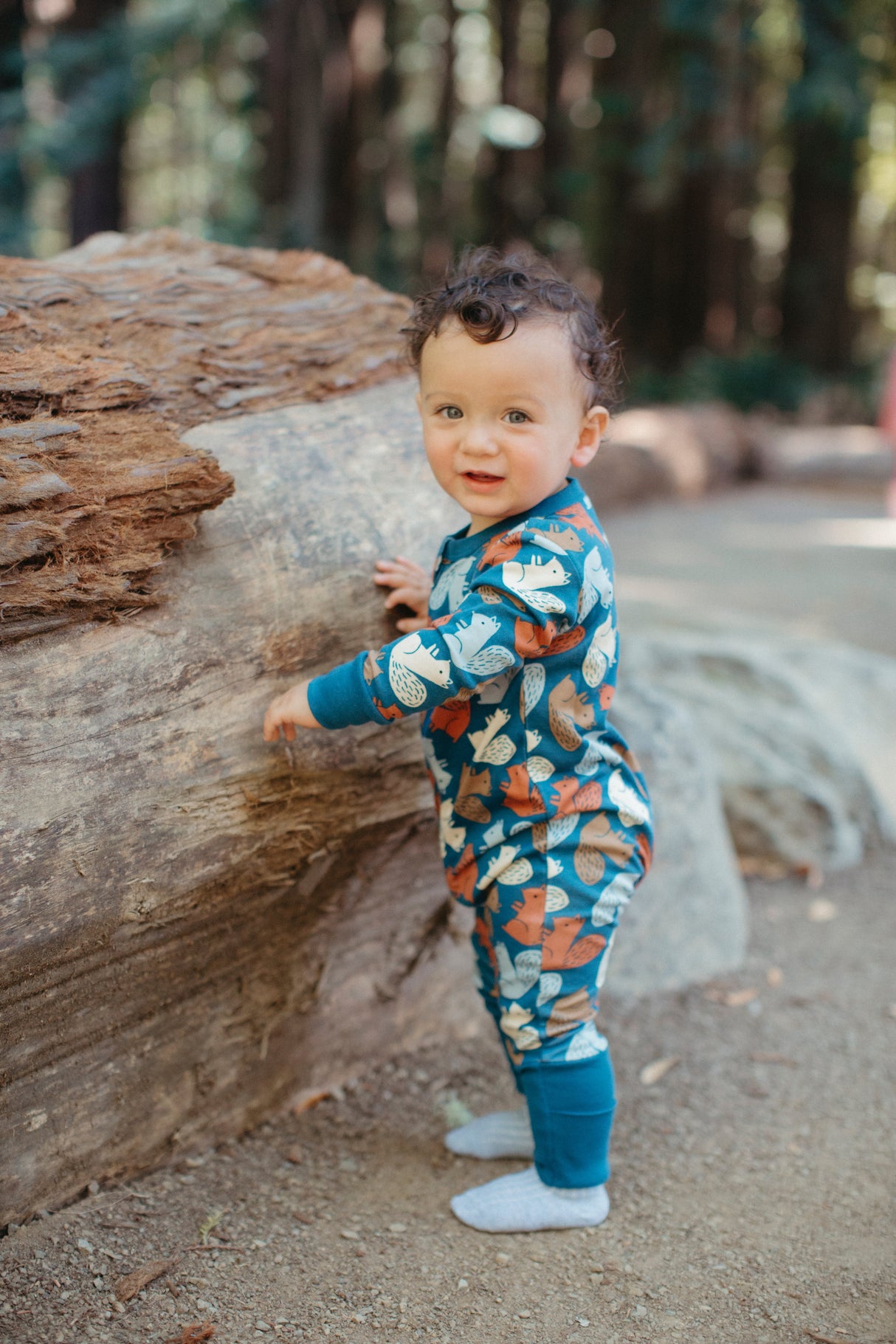 Bamboo Blend Convertible Coverall - Squirrel Scurry