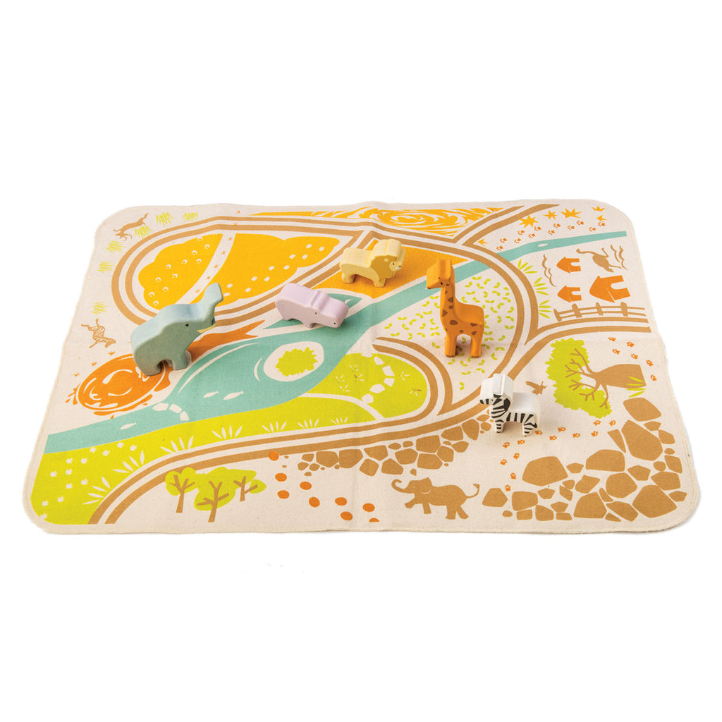 Safari Animal Playmat - HoneyBug 