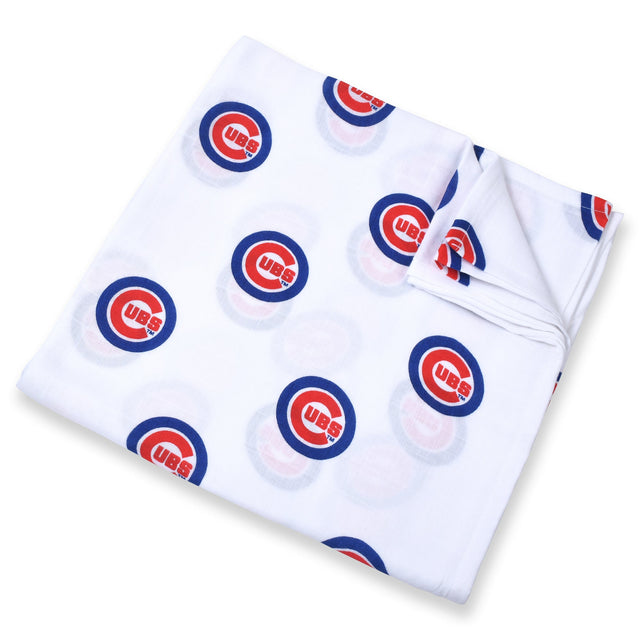 Chicago Cubs Swaddle Blanket - HoneyBug 