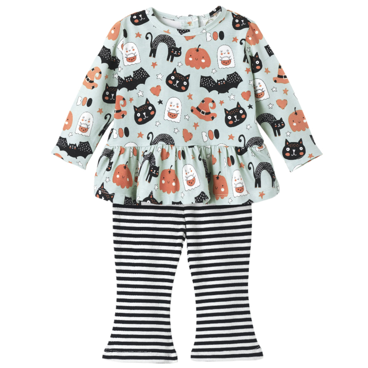 Halloween Pumpkin Pals - Girl's Top & Leggings - HoneyBug 