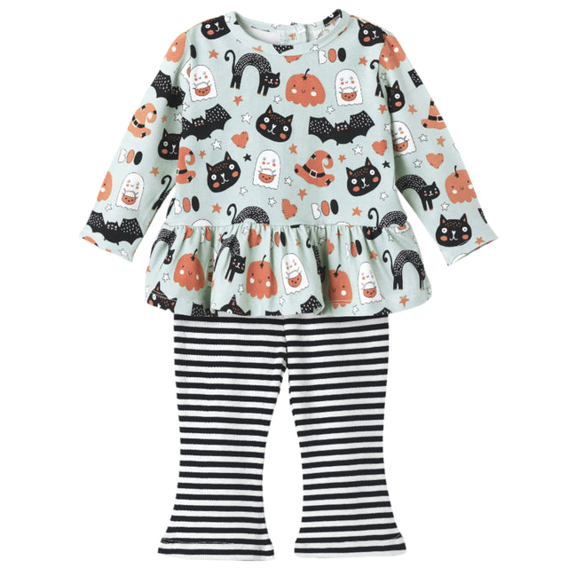 Halloween Pumpkin Pals - Girl's Top & Leggings - HoneyBug 