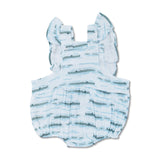 Muslin Flutter Sleeve Romper - Alligator Isle - HoneyBug 
