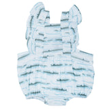 Muslin Flutter Sleeve Romper - Alligator Isle - HoneyBug 