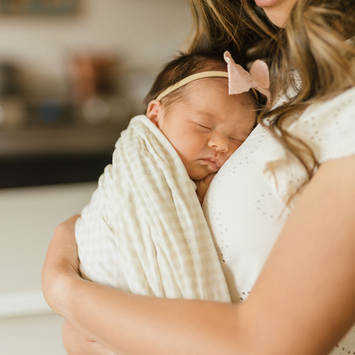 Stretch Knit Swaddle Blanket 2 Pack - Rainbows - HoneyBug 