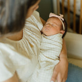 Stretch Knit Swaddle Blanket 2 Pack - Rainbows - HoneyBug 
